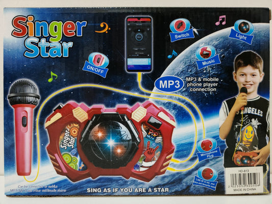 Micrófono con Luz y música (conexión con celular)