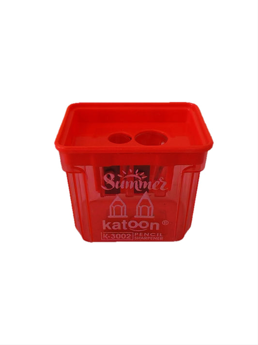 Sacapuntas doble con depósito