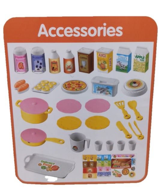 Cocina Rosa 48 piezas