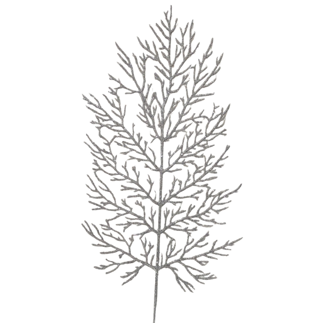 Hoja navideña con diamantina