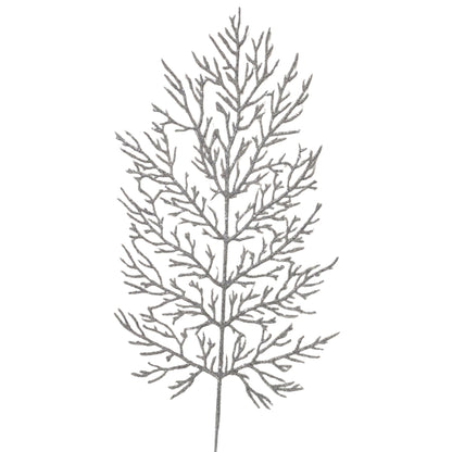 Hoja navideña con diamantina