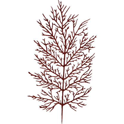 Hoja navideña con diamantina