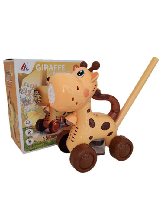 Jirafa lanza burbujas