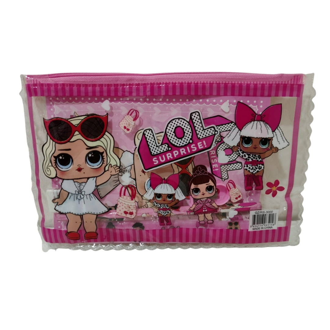 Set escolar de cartera horizontal LOL