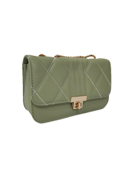 Cartera para dama diseño de rombo con correa