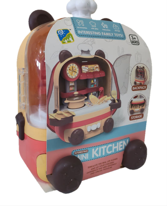 Cocina Mochila Osito rojo