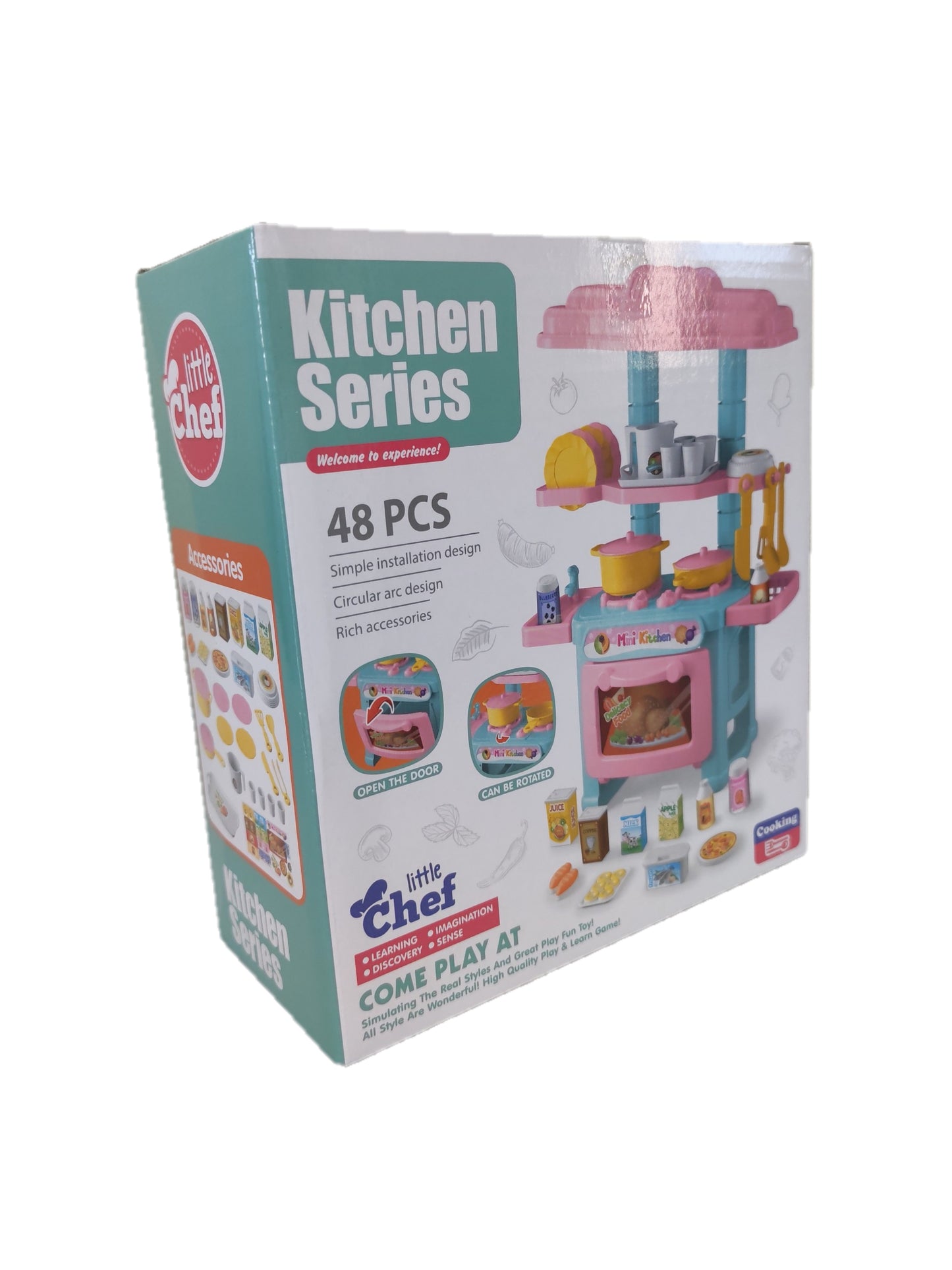 Cocina Rosa 48 piezas