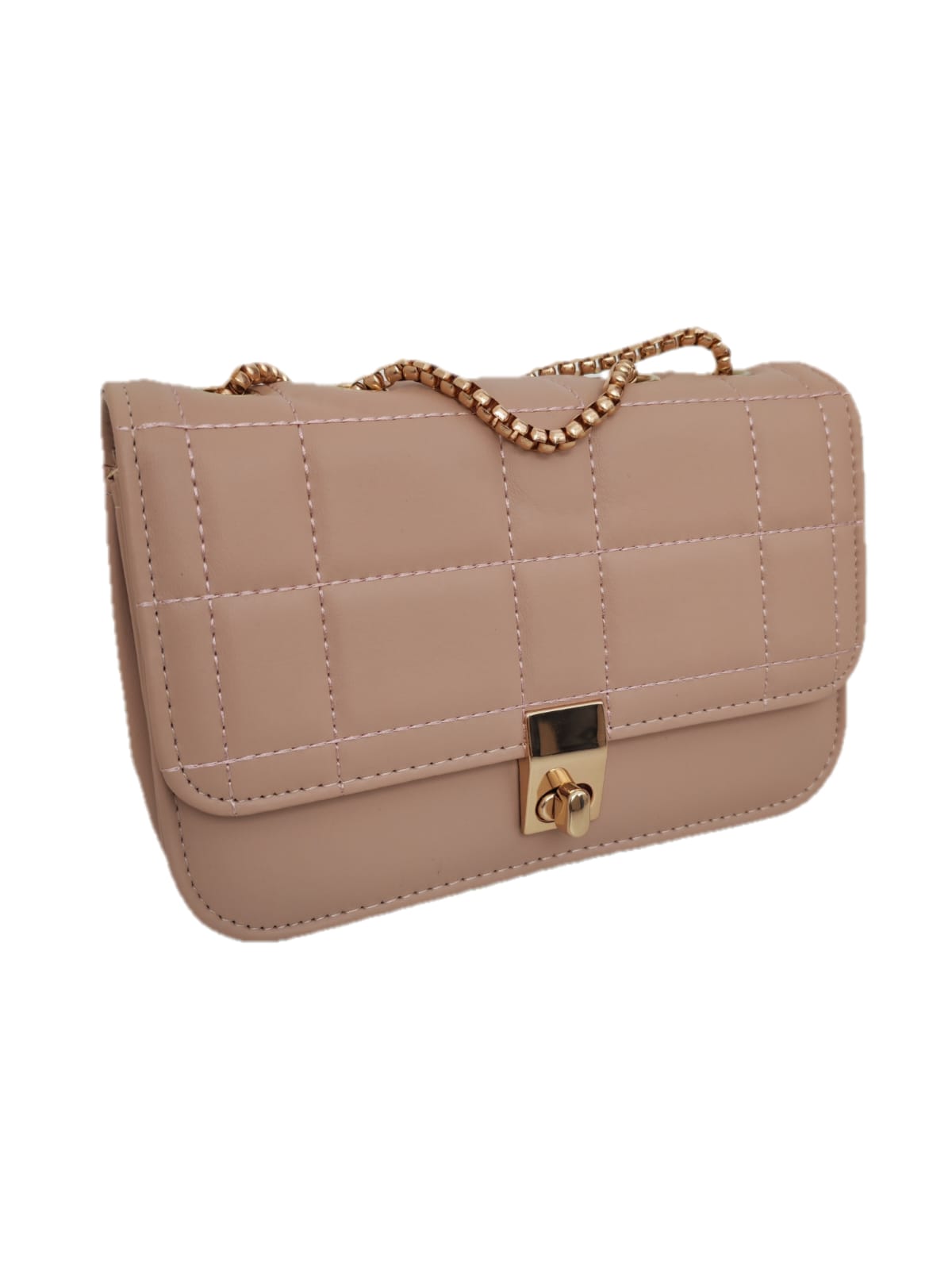 Cartera para dama diseño de rombo con correa