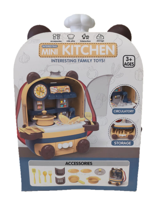 Cocina Mochila Osito azul