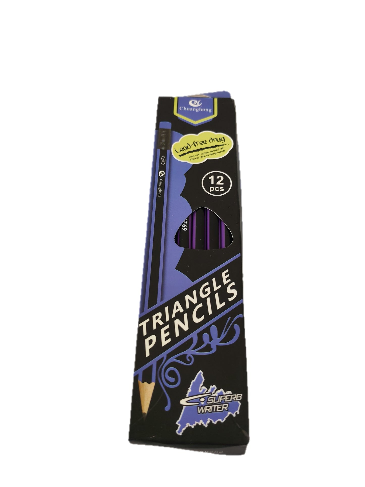 Lápiz de madera triangular 12 unidades