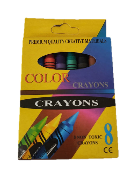 Crayón de cera pequeño 8 colores