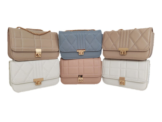 Cartera para dama diseño de cuadro con correa