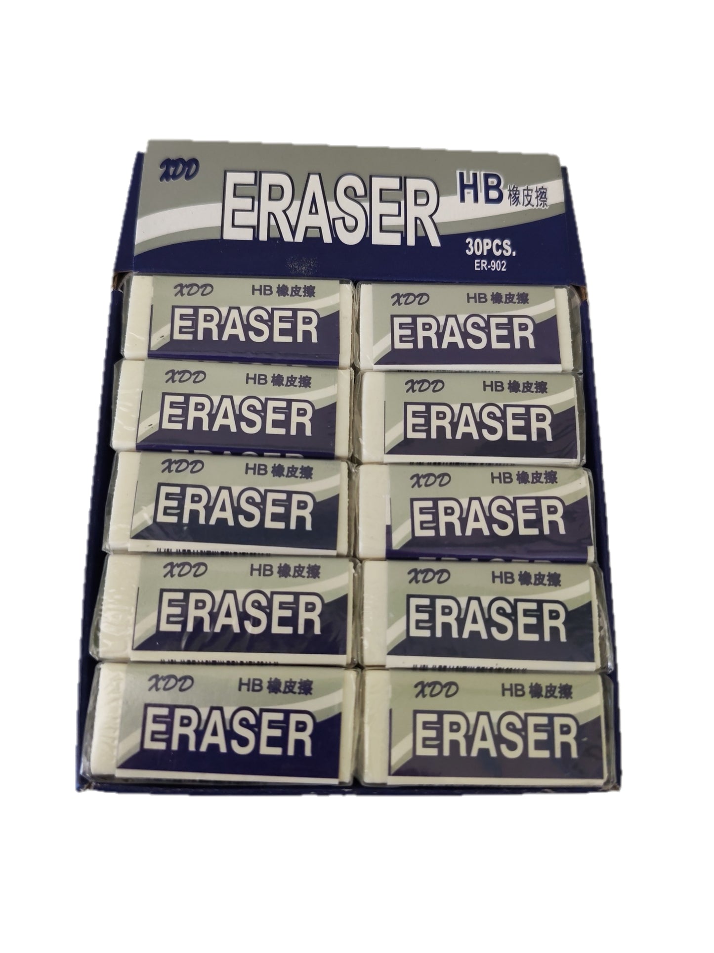 Borrador escolar blanco HB