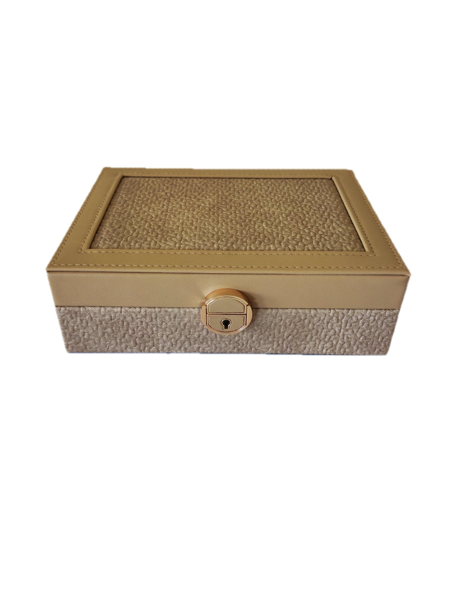 Joyero de un nivel para dama con llave de 24x17 cm